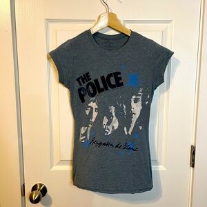 Rockware The Police ‘Reggatta de Blanc’ gray graphic band tee ladies sz S